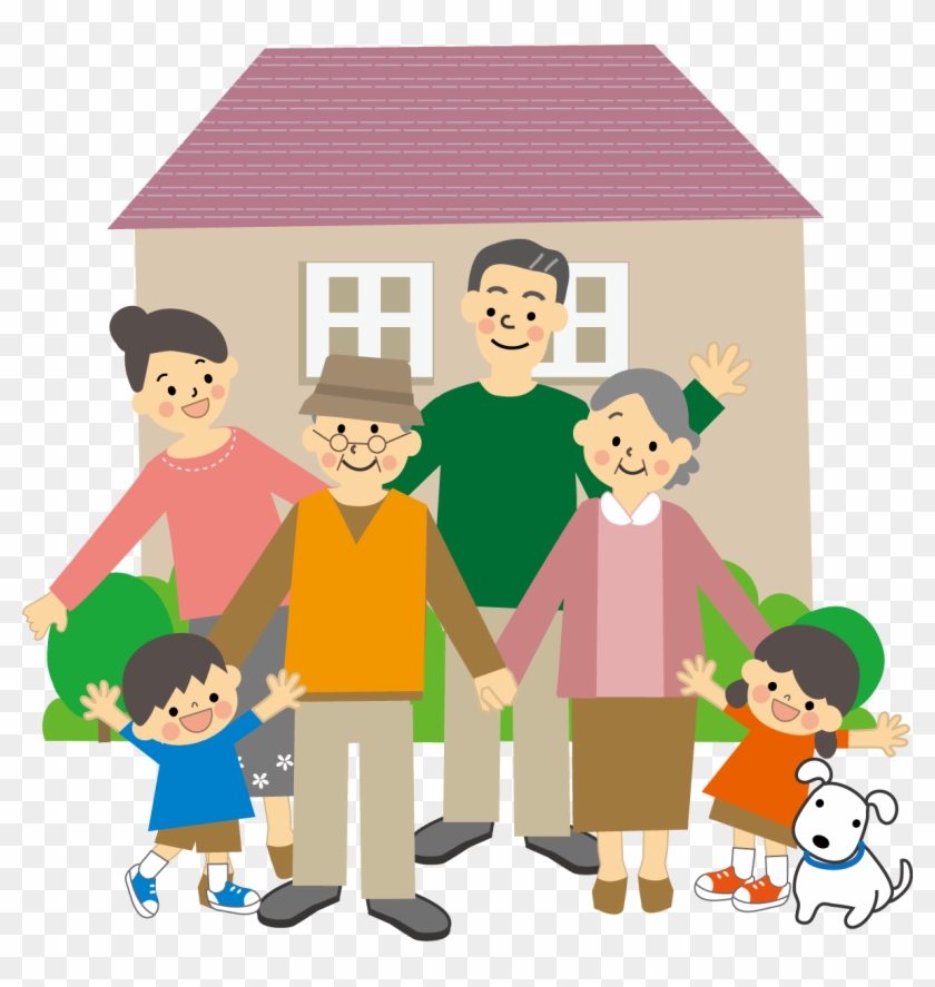 Toin Town Local Elderly Care Management Center - 家 と 家族 イラスト #1715604
