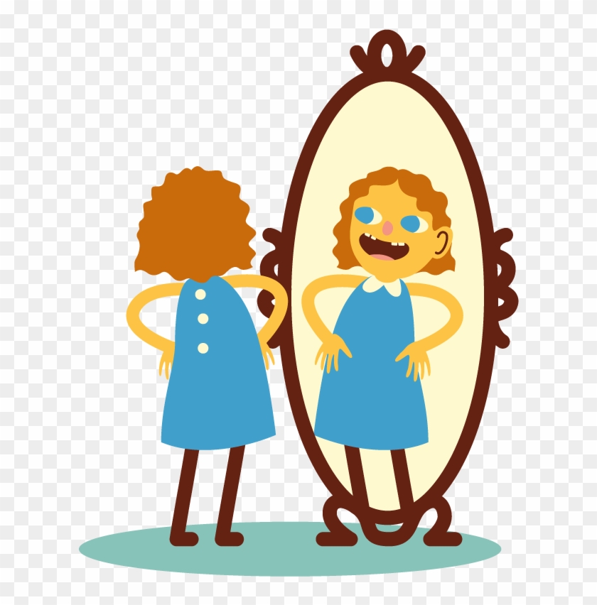 Mirror Clipart Self Esteem - Illustration #1715636