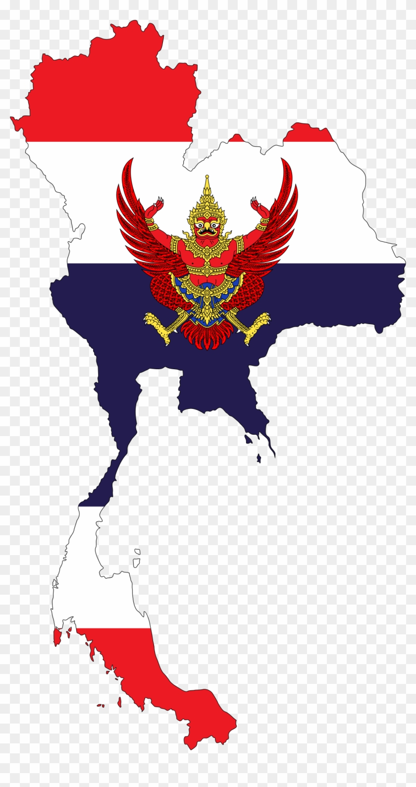 Map Flag With Stroke And Emblem - Map Flag With Stroke And Emblem #1716270