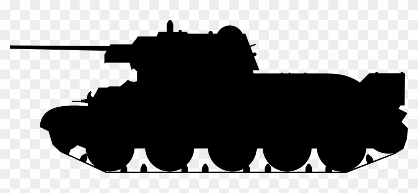 Medium Image - T 34 Tank Silhouette #1717804