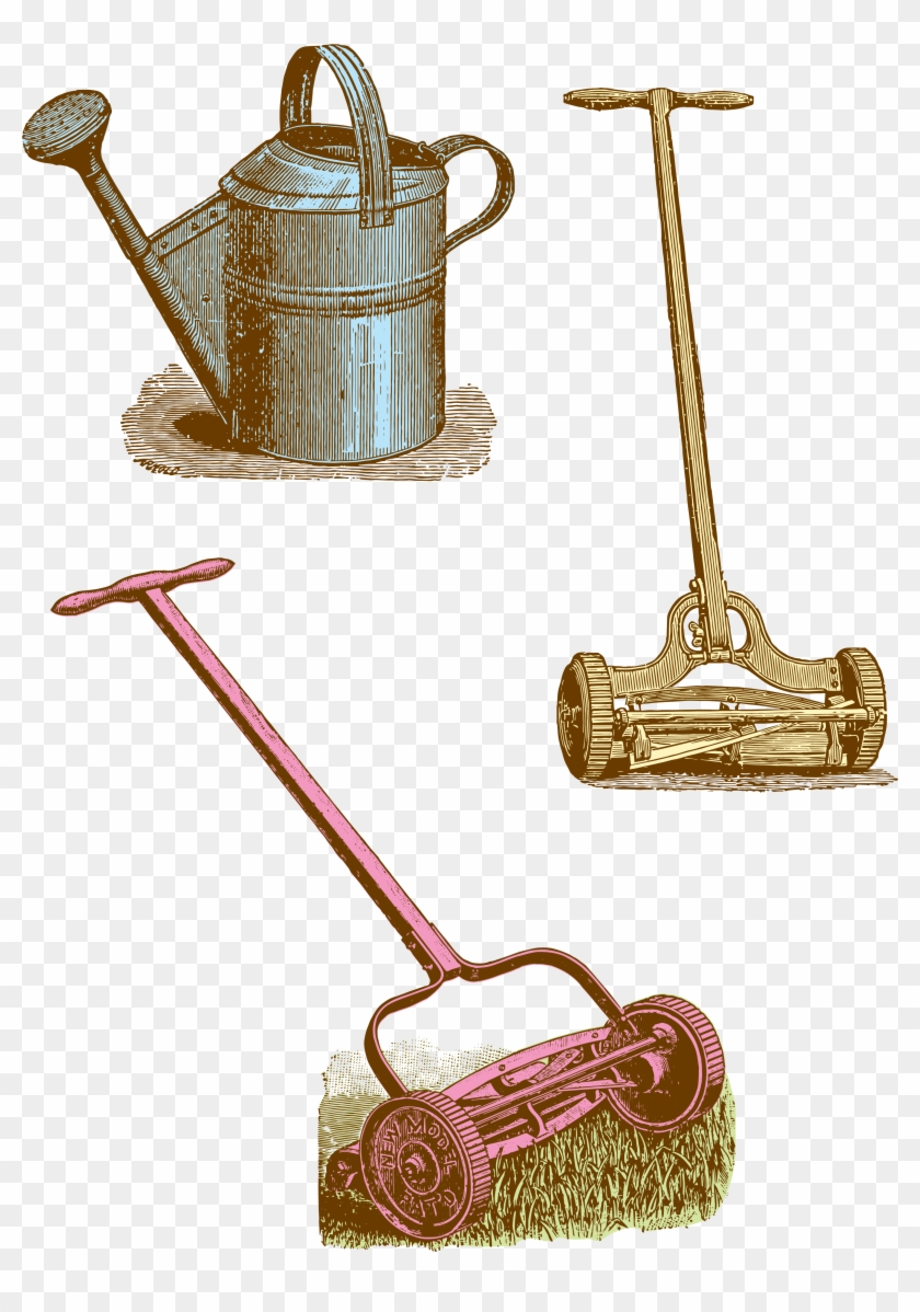 Vintage Garden Tools Clip Art Free - Vintage Garden Png #1717830