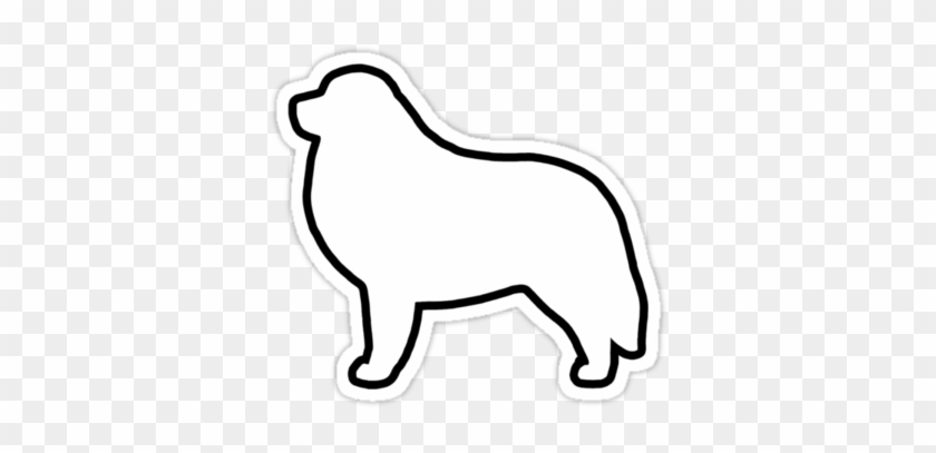 Great Pyrenees Silhouette Waterproof Die-cut Sticker - Great Pyrenees Silhouette Waterproof Die-cut Sticker #1717834