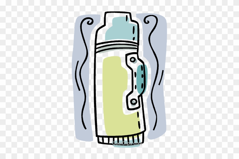 Thermos Full Of Coffee Royalty Free Vector Clip Art - Coffee Thermos Clipart Png #1719095