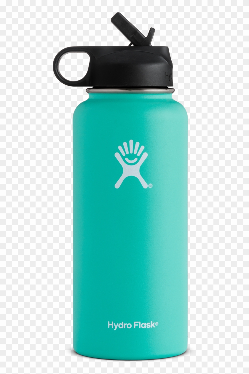 Oz Wide Mouth W Straw Lid - Gray Hydro Flask With Straw #1719099