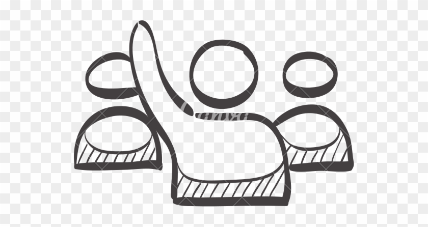 Pin Student Raising Hand Clipart - Hand Raising Icon White #1719331