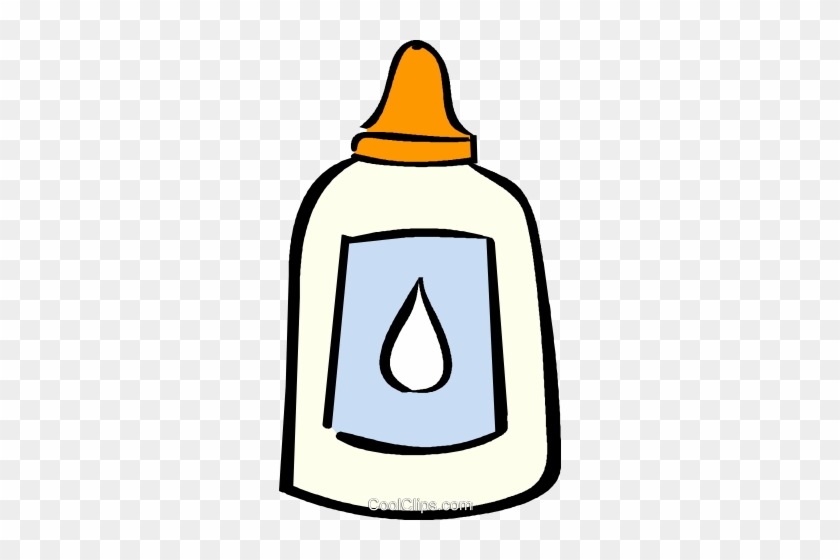 White Glue Royalty Free Vector Clip Art Illustration - Cut And Paste #1719579
