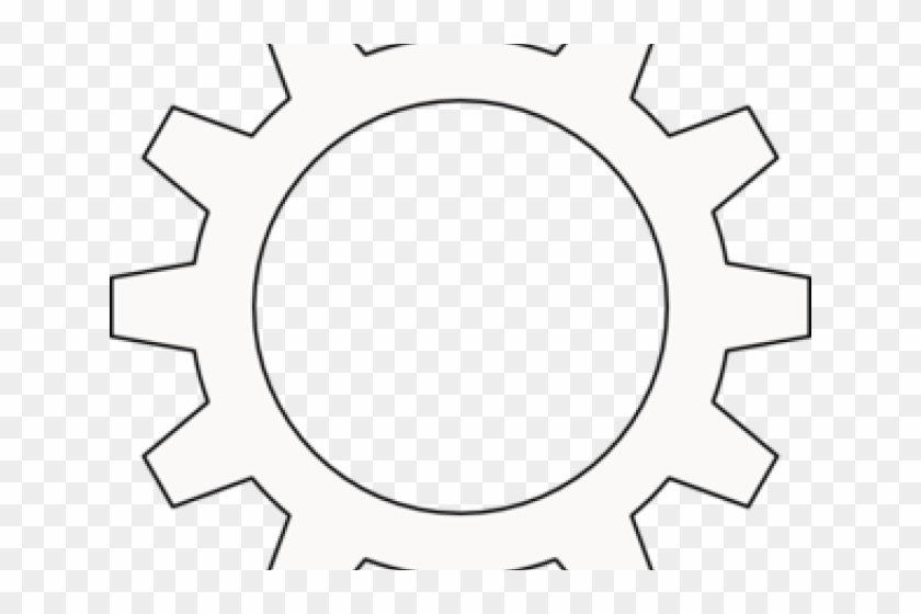 Single Clipart Cog - Cogwheel White Icon Png #1719684