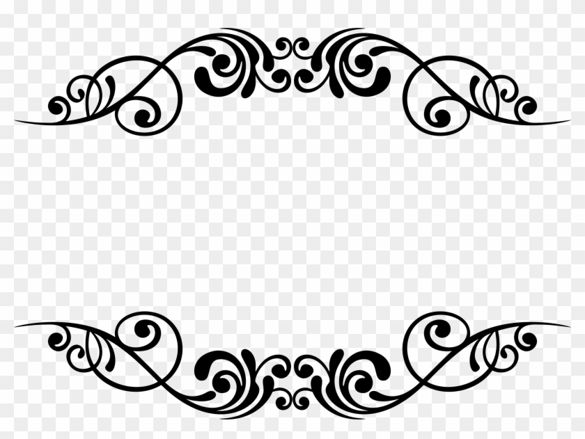 Clipart Flourishy Frame - Clip Art Decorative Borders #1719716