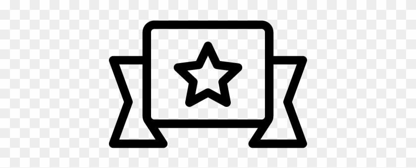 Star Banner Vector - Icon #1719826