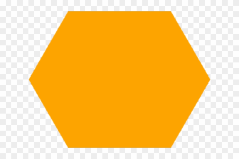 Hexagon Clipart Orange - Large Hexagon Png #1720939