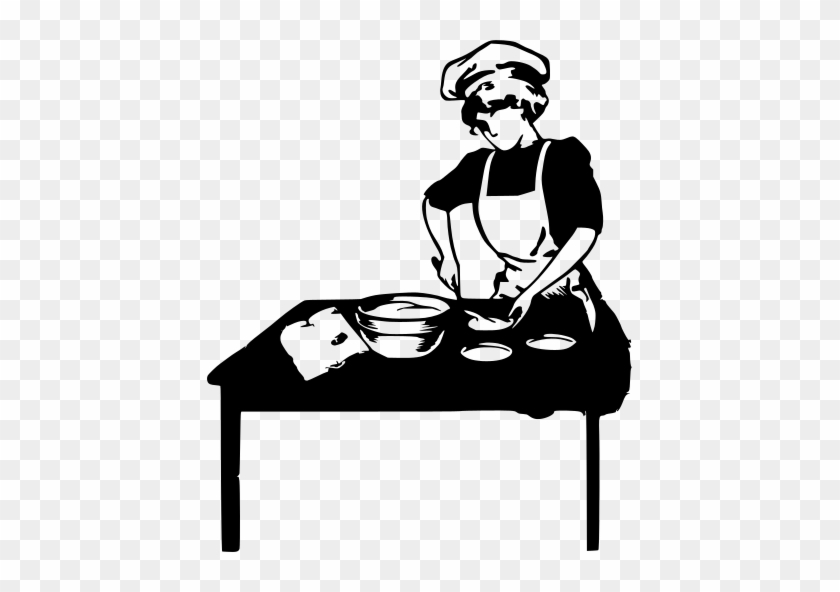 Svg Png - Baker Clipart Black And White #1721138