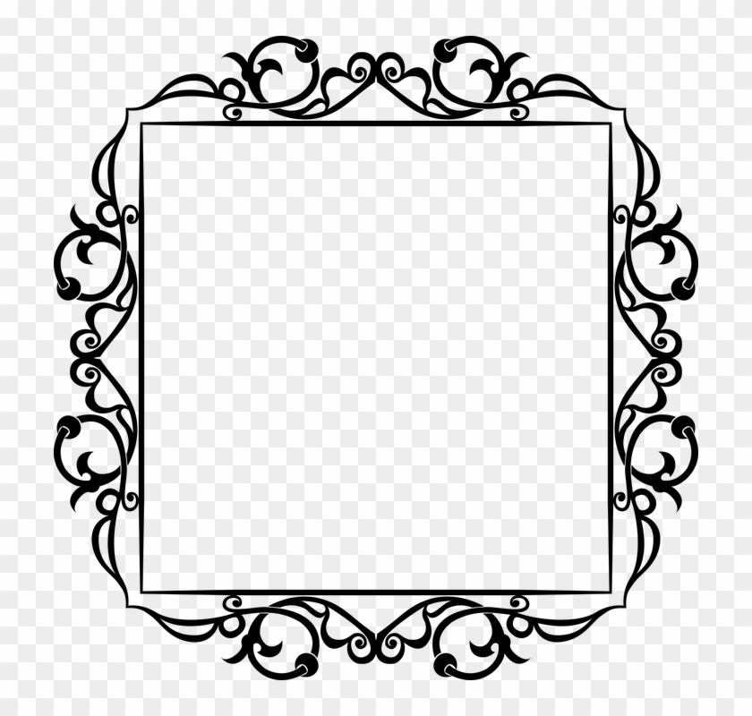 Decorative Ornamental Floral Flourish Frame Border - San Valentino Cartoline Gratis #1721435