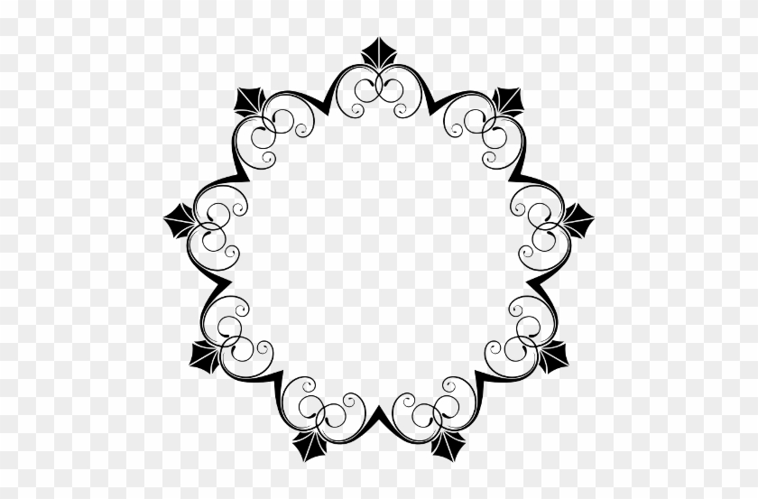 Flourish Embellish Frame - Circle #1721437