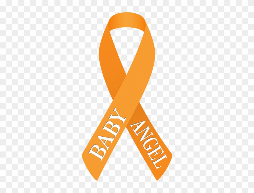 Baby Angel Day, Orange Ribbon - Illustration #1721704