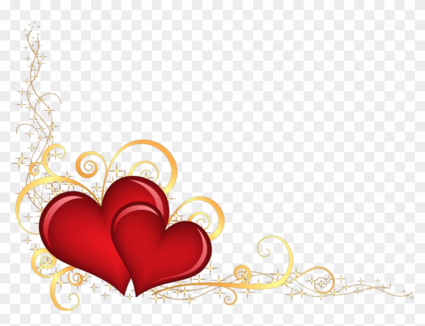 Mq Red Gold Heart Hearts Border Borders - Mq Red Gold Heart Hearts Border Borders #1722330