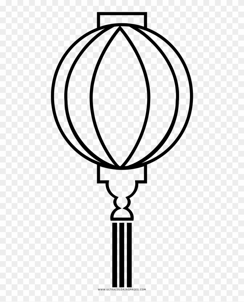 Chinese Lantern Coloring Page - Chinese Lantern Coloring Page #1723124