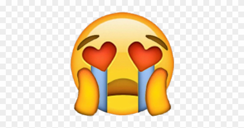 Crying Clipart Dry Eye - Heart Eyes With Tears Emoji #1723813