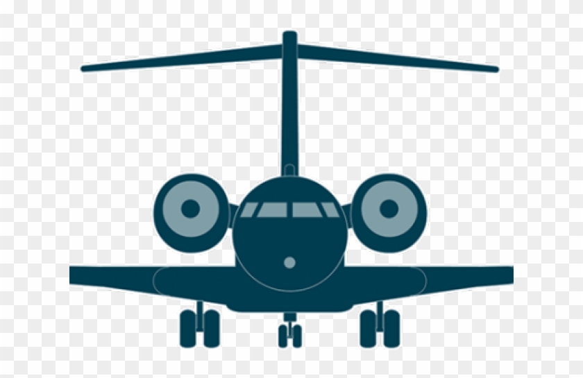 Flight Clipart Fast Plane - Aircraft Front View Clipart #1724638