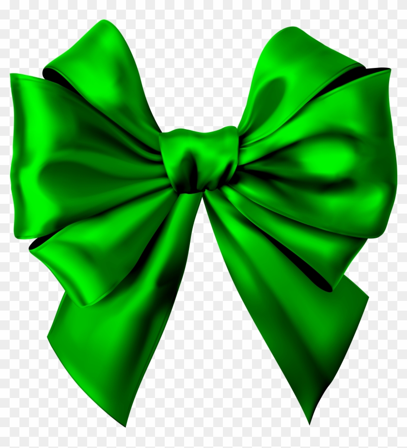 Satin Bow Green Clip Art Image - Clip Art #1724832