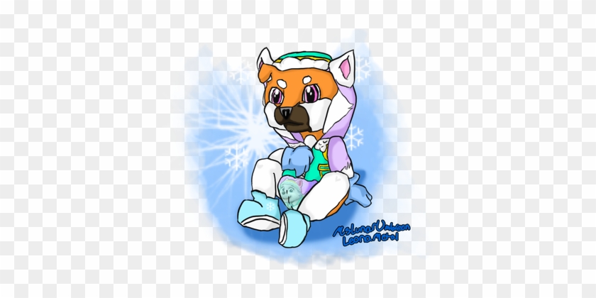 Loyalpup 42 27 Everest Hoodie By Mslunarumbreon - Cartoon #1725118