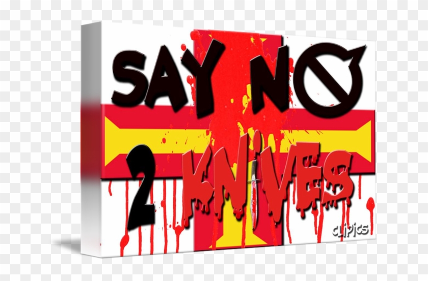 Say No To Knives By Clipics - Graphic Design #1725663