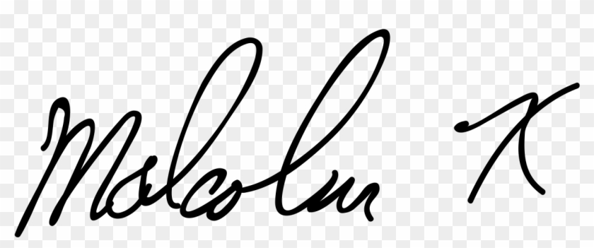 Malcolm X Png - Firma De Malcolm X #1726007