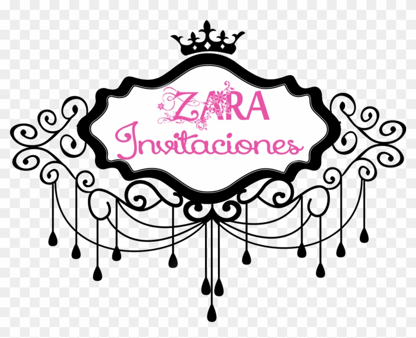 Zara Invitaciones - Kiss Clipart Vintage Frame Template Clipart Wedding #1727046