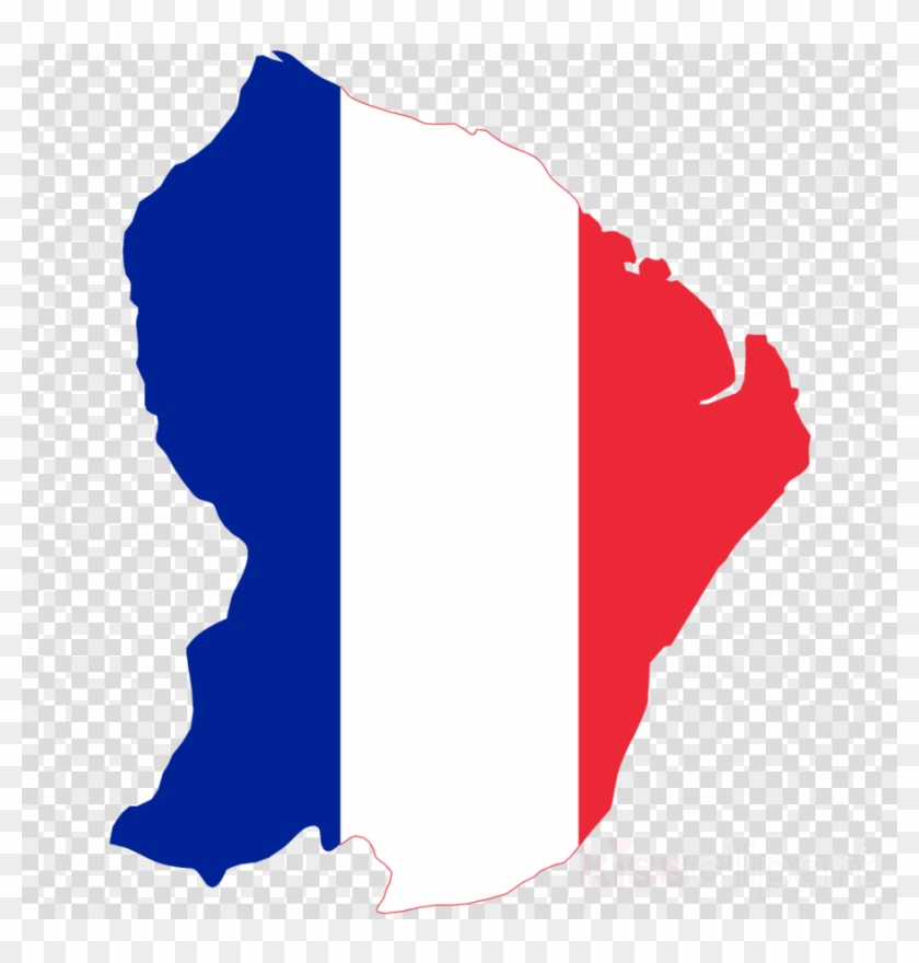 French Guiana Flag Map Clipart French Guiana Flag Of - Red Heart Transparent Icon #1727336