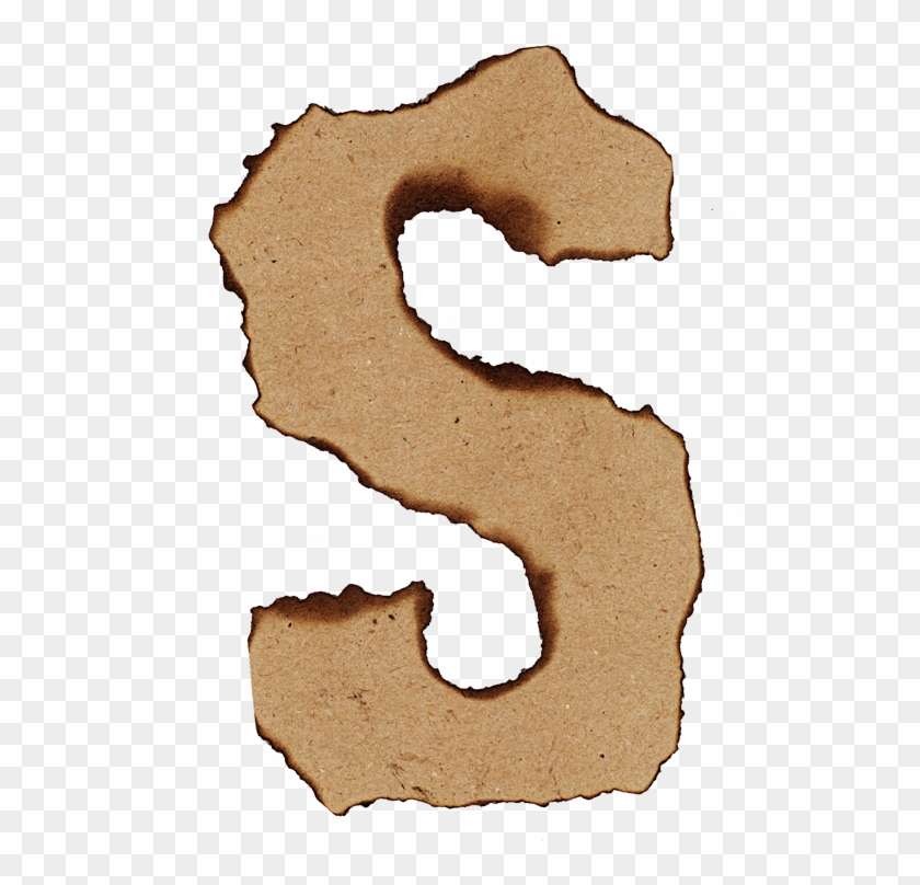 Letter S Of The Burned Paper Font - Number #1727462