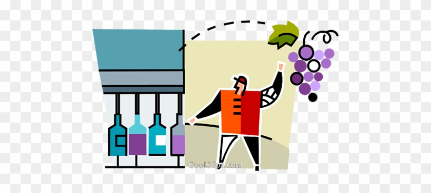 Winery Royalty Free Vector Clip Art Illustration - Graphic Design #1728046