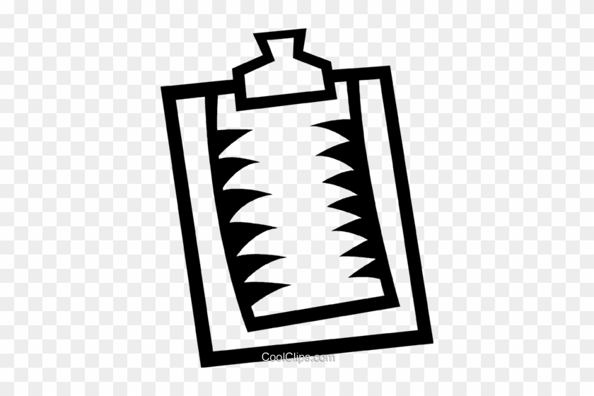 Clipboard Royalty Free Vector Clip Art Illustration - Clipboard Royalty Free Vector Clip Art Illustration #1728116