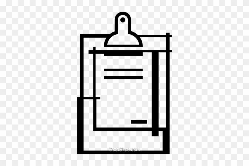 Clipboard Royalty Free Vector Clip Art Illustration - Clipboard Royalty Free Vector Clip Art Illustration #1728128