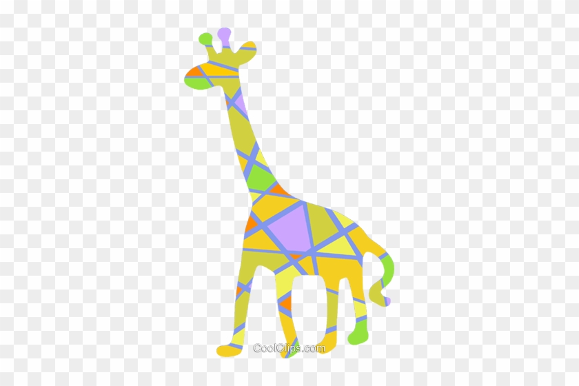 Jirafa De Colores Libres De Derechos Ilustraciones - Giraffe #1728406