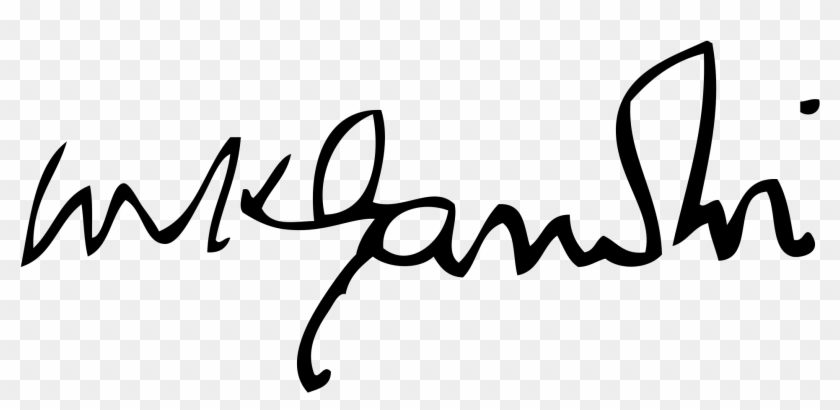 File Signature Svg Wikimedia Commons Open - Signature Of Mahatma Gandhi #1729446