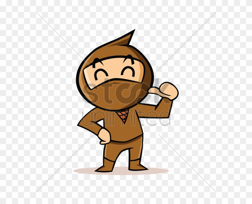 Ninja Pointing At Himself Vector Image Stockunlimited - Cartoon Characters Pointing At Themselves #1729595