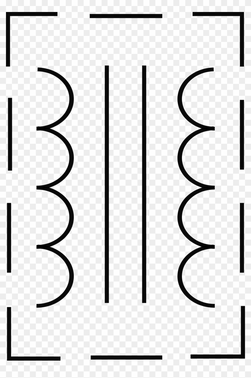 Clipart Rsa Iec Transformer Symbol - Iec Transformer Symbol #1729652