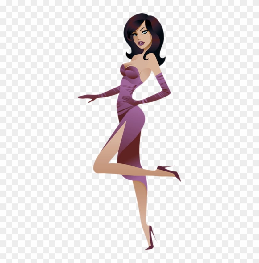Glamour Clip Art Sexy Transprent Png - Hot Girl Cartoon Png #1729723