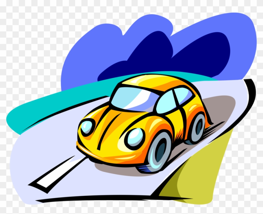 Vector Illustration Of Volkswagen Beetle Car Automobile - Car #1729847