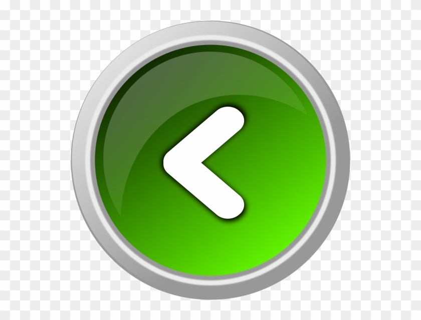 Modified Green Arrow Left Button Clip Art - Arrow Button Png Green #1730632