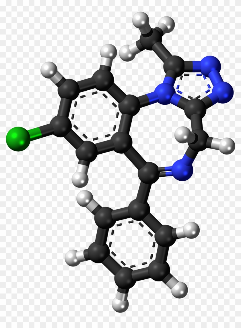 Alprazolam Molecule Ball - Alprazolam Molecule Png #1730693