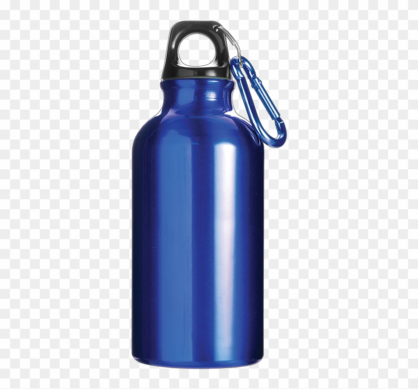 Picture Of 400ml Aluminium Water Bottle With Carabiner - Red Aluminium Water Bottle #1731350