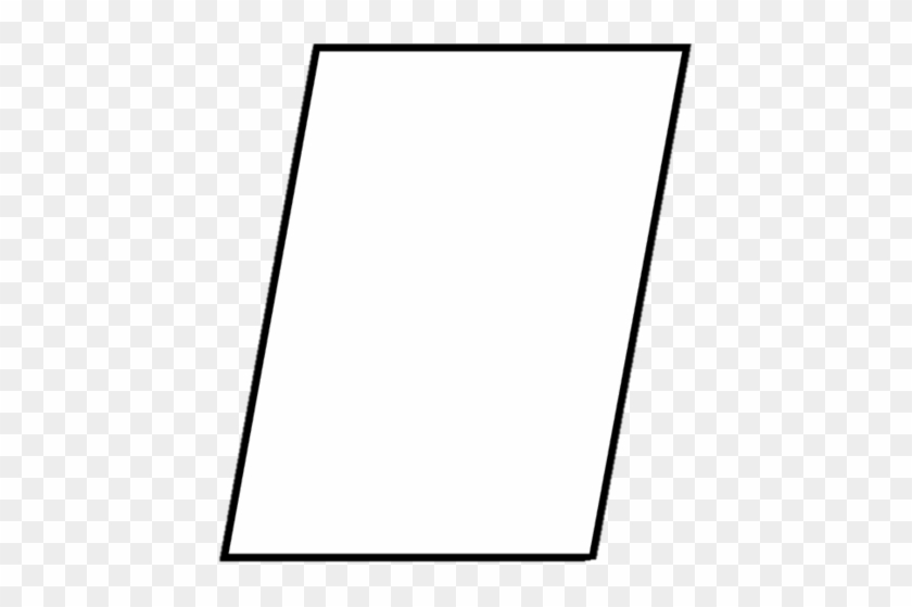 Parallelogram Png - White Trapezoid No Background #1731544