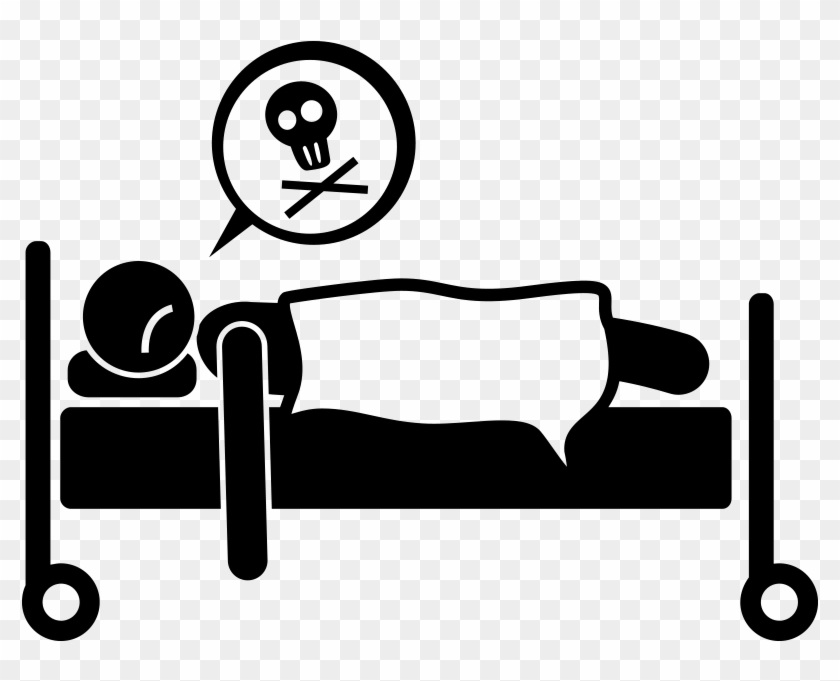 Death Bed Clipart Computer Icons Clip Art - Uyuyan Çöp Adam Png #1731753