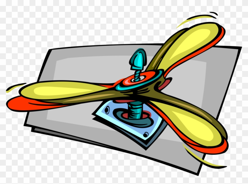 Vector Illustration Of Household Electric Fan Provides - Vector Illustration Of Household Electric Fan Provides #1732198