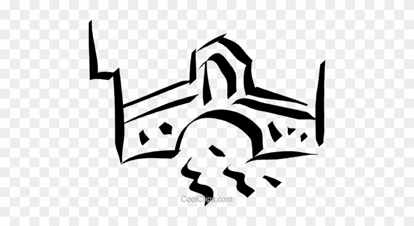 Bridge Royalty Free Vector Clip Art Illustration - Bridge Royalty Free Vector Clip Art Illustration #1732246
