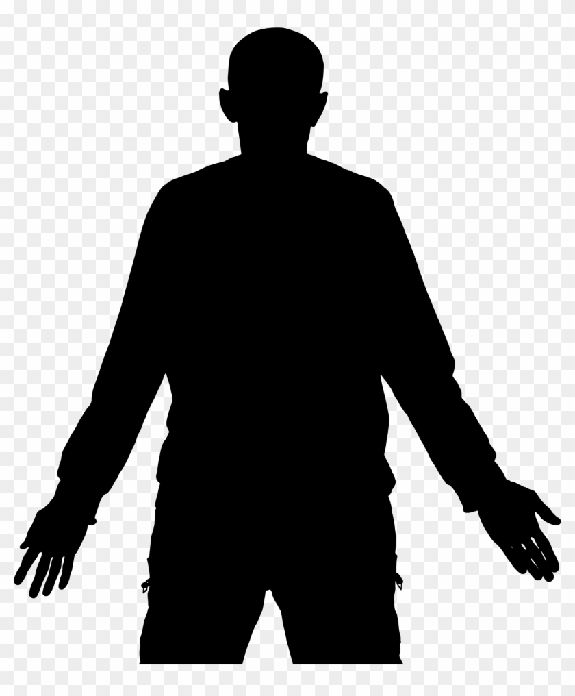 Clipart - Arms Out Silhouette #262628