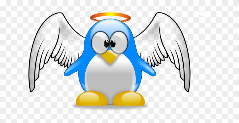 Penguin Tux Animal Bird Cute Cartoon Lux A - Penguin Angel #262700
