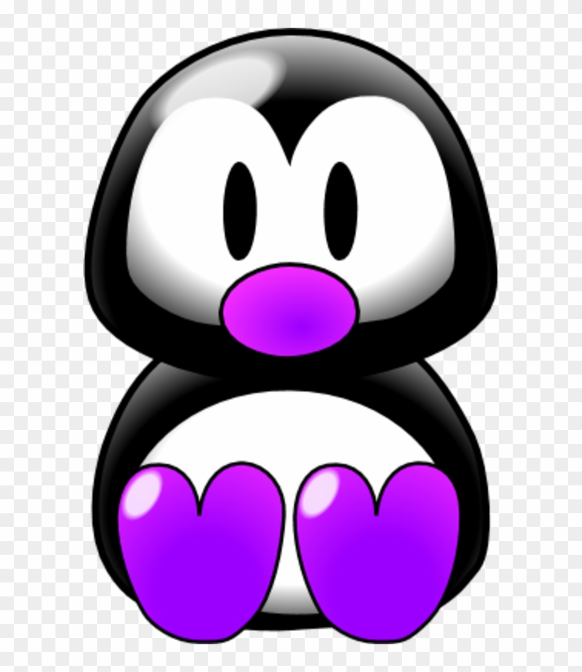 Baby Penguin Sitting With Feet Forward - Easy To Draw Cute Penguins #262744