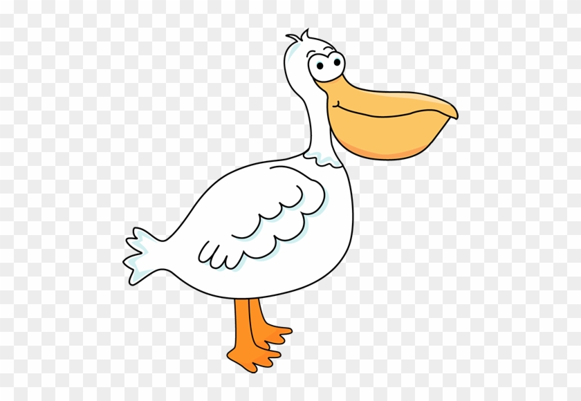 Pelican Clip Art Image - White Bird With Big Beak #262945