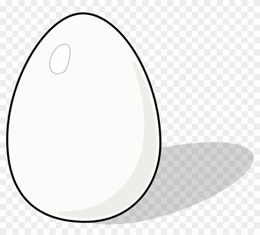 Chicken Clipart Solid Black - White Egg Cartoon #263328